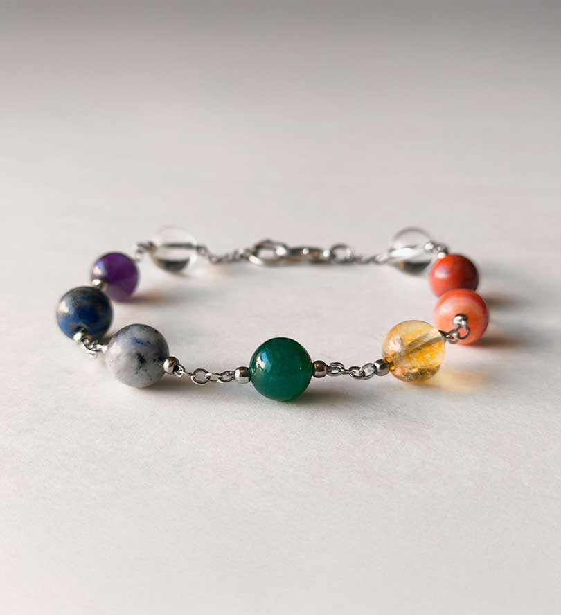 7 Chakra Hook Type Bracelet
