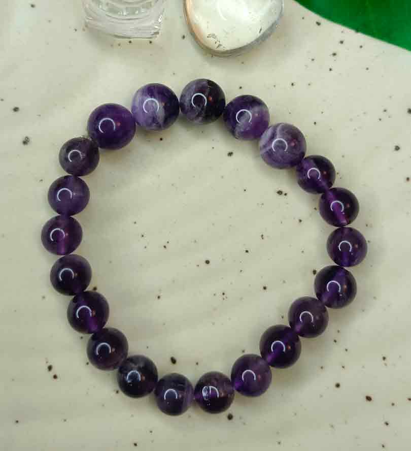 Amethyst with Charoite Bracelet
