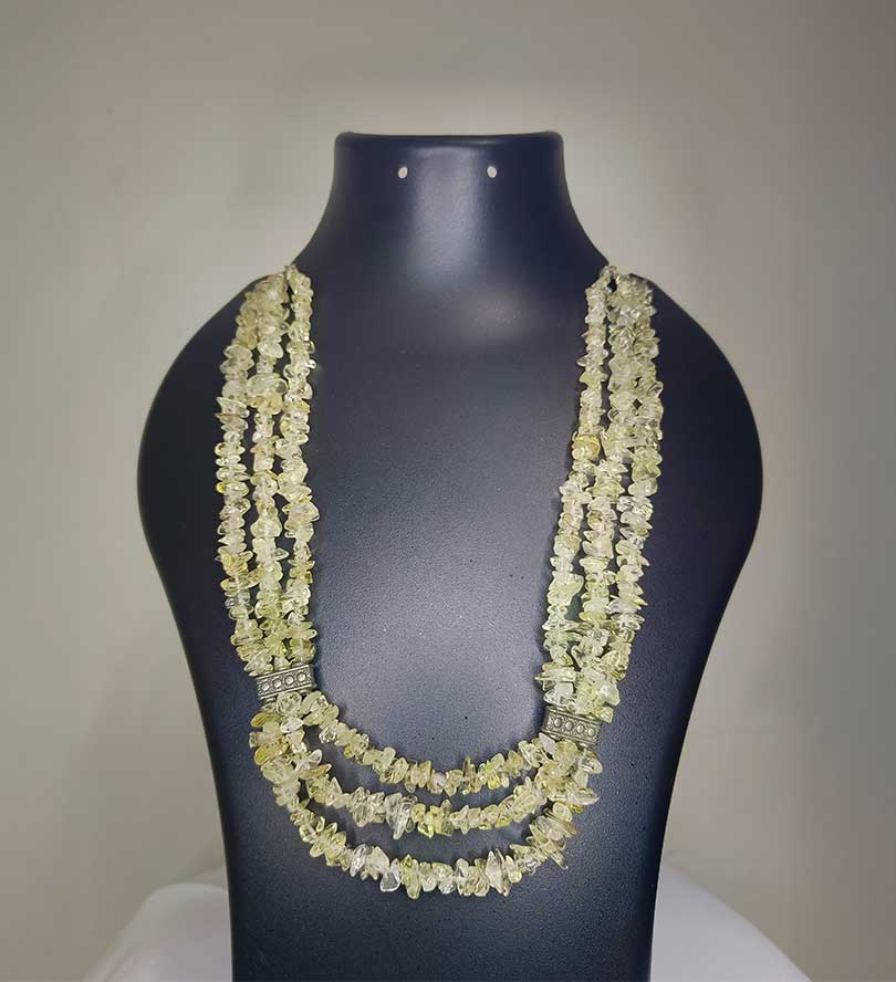 Lemon Topaz Chips Chain Short Chain