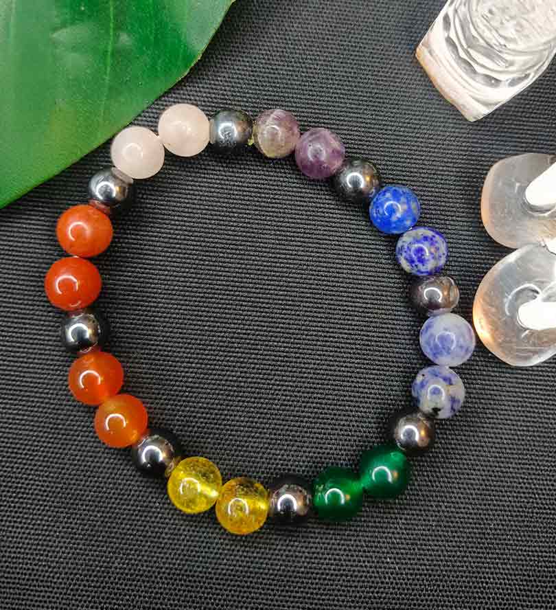 7 Chakra With Hematite Bracelet