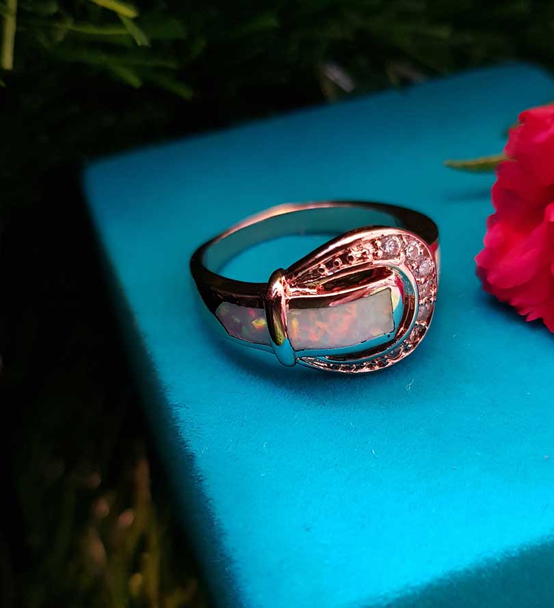 Fine opal Rose Gold plated